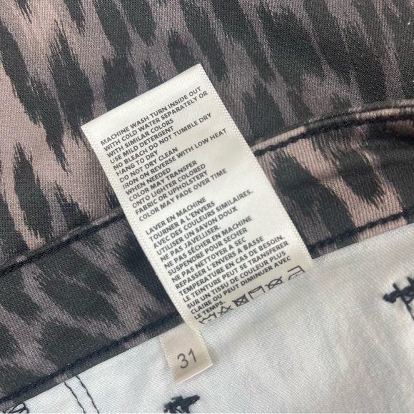 L’AGENCE Paris l 31 Marguerite Leopard Print High Rise Skinny 30” Stretch Jeans - Picture 13 of 15